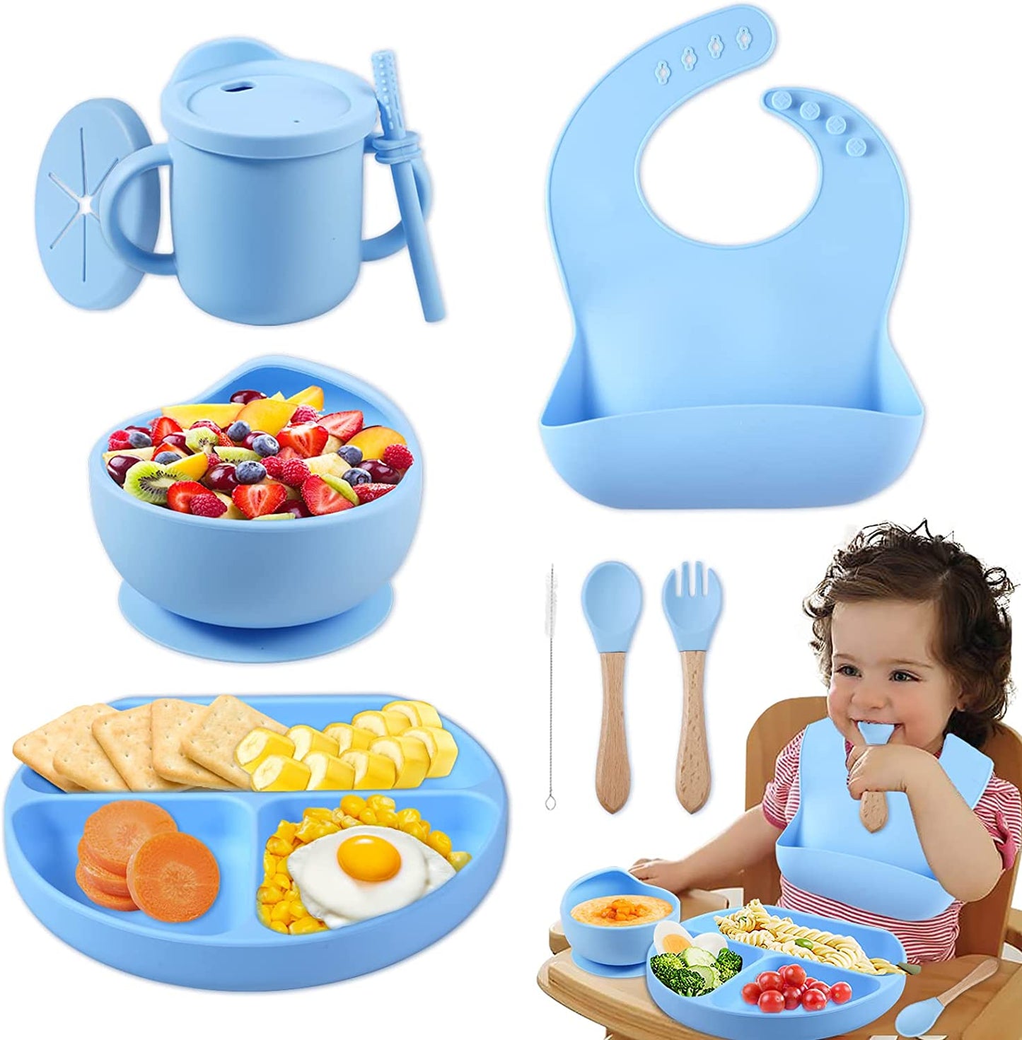 Kit De Alimentación Bebé Antiderrames – Menos Desorden, Más Tranquilidad
